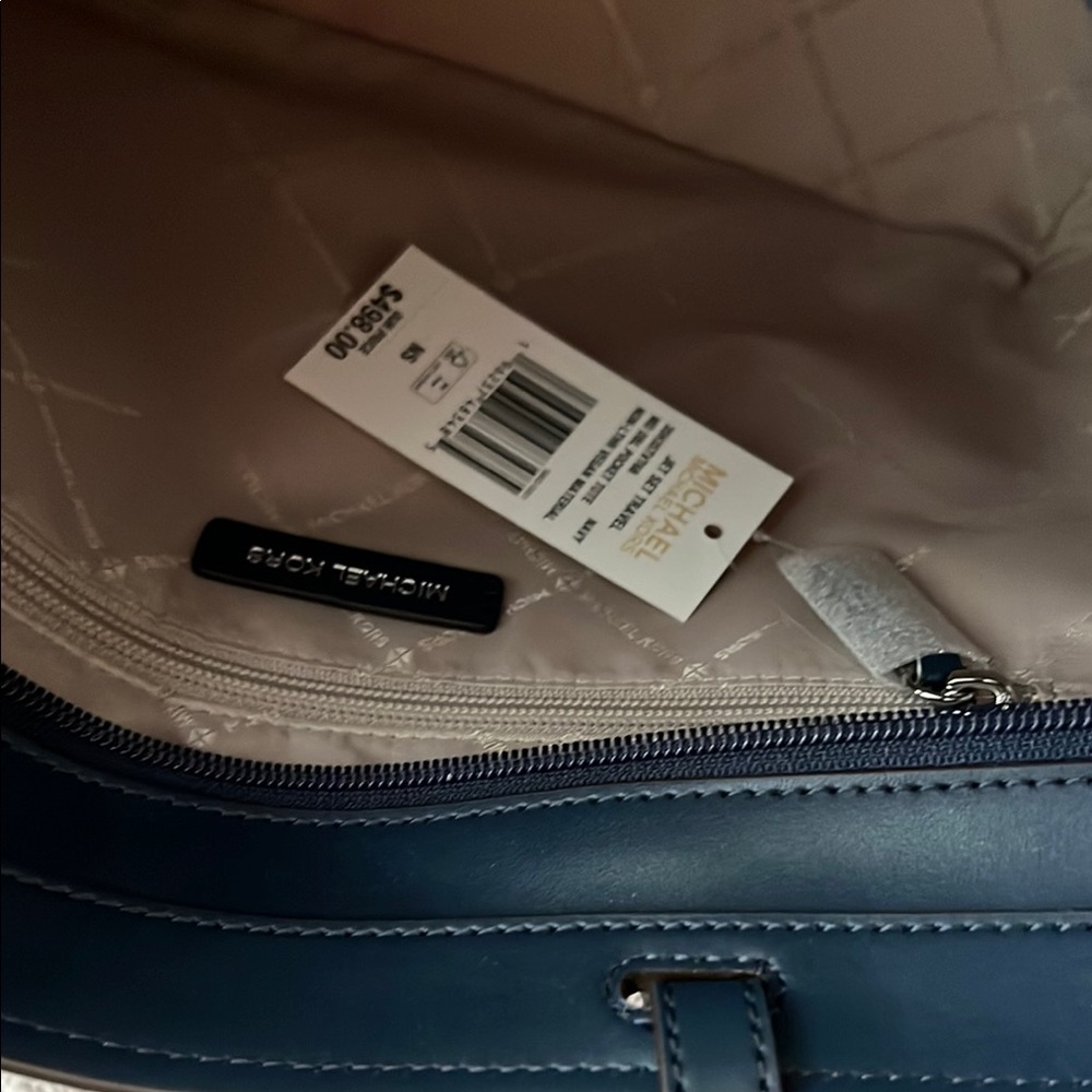 Michael Kors Blue Structured Tote Bag - Picture 8 of 8